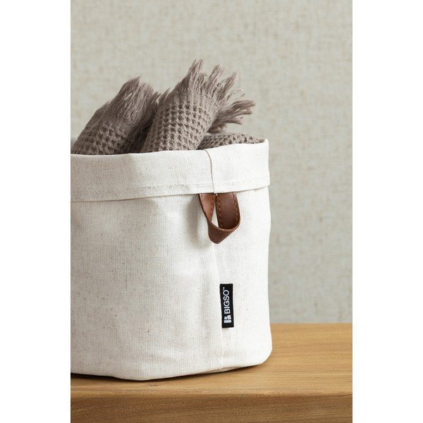 Tekstilna košara ø 20x20 cm Soft Storage Round – Bigso-image-2