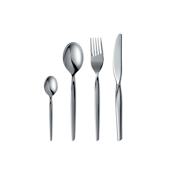 Pribor iz nerjavečega jekla v srebrni barvi 16 ks Twist – Gense-image-2