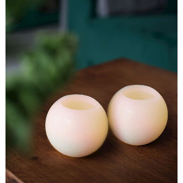 Komplet 2 sveč LED DecoKing Bowl, višina 6,5 cm
