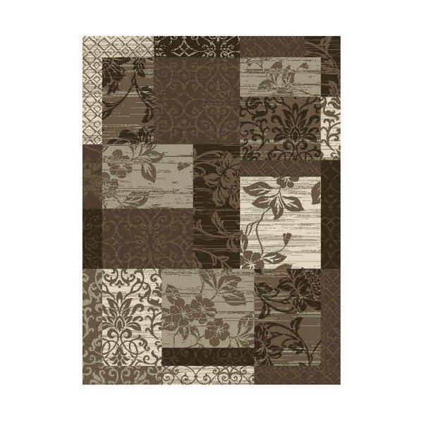 Rjava tekačica Hanse Home Prime Pile Flower, 200 x 80 cm