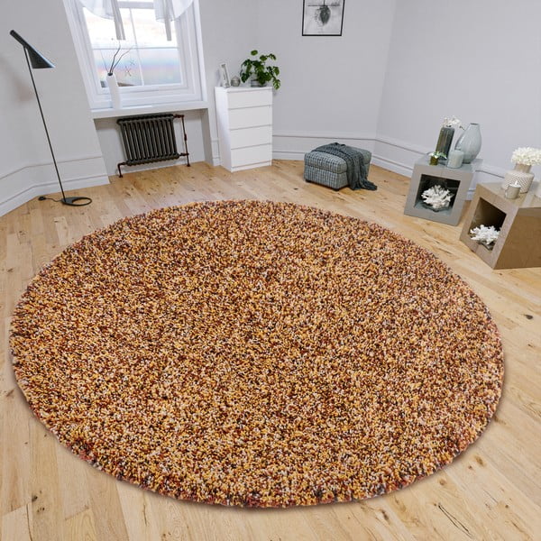 Okrogla preproga v bronasti barvi ø 160 cm Shag – Hanse Home-image-1