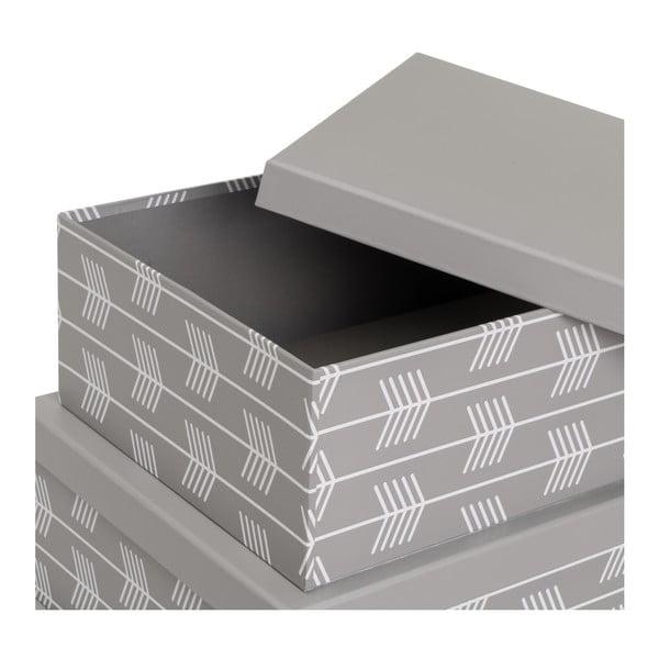 Kartonaste škatle za shranjevanje s pokrovom v kompletu 15 ks Route – Casa Selección-image-1