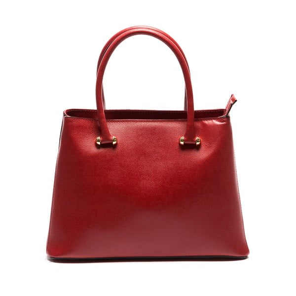 Rdeča usnjena torbica Sofia Cardoni Francesca