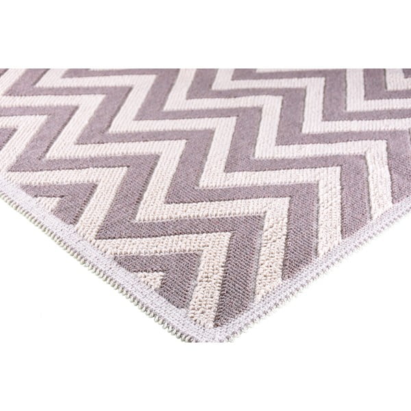 Bež bombažna preproga Vitaus Zikzak, 80 x 200 cm-image-2