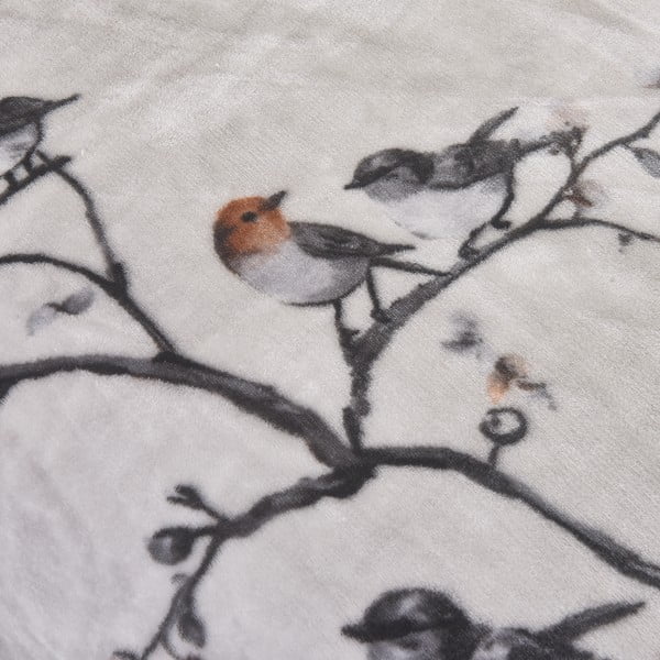 Siva enojna posteljnina iz mikropliša 140x200 cm Ronja – My House-image-3