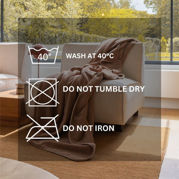 Sivorjava odeja iz mikropliša 150x200 cm Tomo – Tiseco Home Studio-image-3