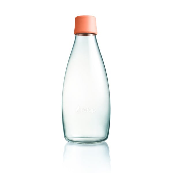 Steklenica z marelično oranžnim pokrovom z doživljenjsko garancijo ReTap, 800 ml