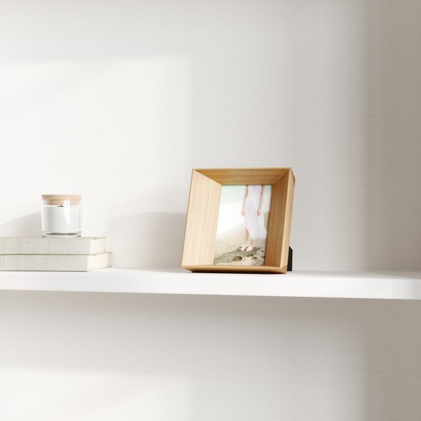 Lesen stoječ okvir v naravni barvi 17x17 cm Lookout – Umbra-image-1