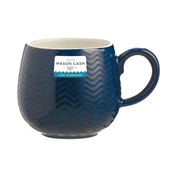 Rdeča skodelica 350 ml Embossed Chevron – Mason Cash-image-1