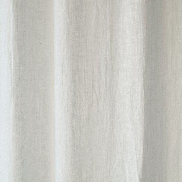 Bela lanena lahka zavesa s tunelom Linen Tales Daytime, 275 x 130 cm-image-2