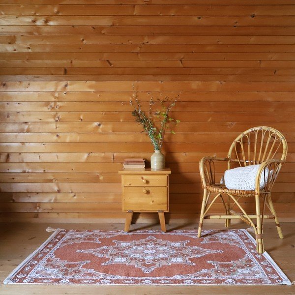 Oranžna otroška preproga 100x150 cm Lalitha – Nattiot-image-1