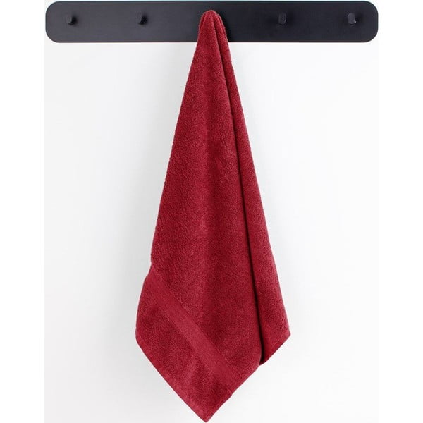 Rdeči frotirni bombažni komplet brisač 4 ks Marina – DecoKing-image-1