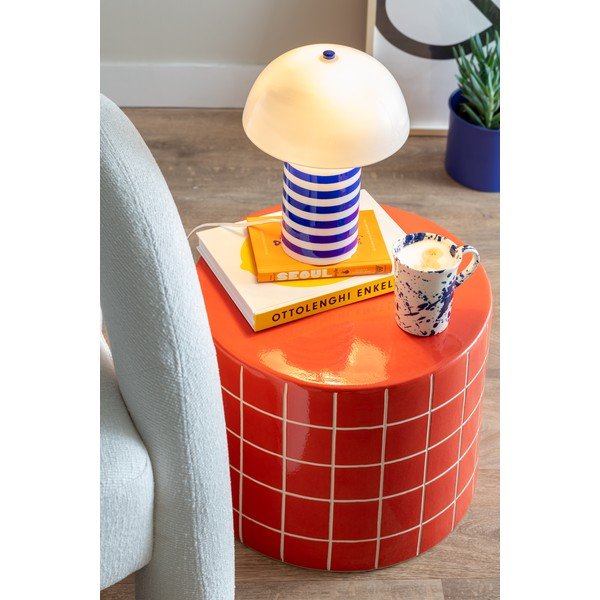 Keramična okrogla stranska mizica ø 42 cm Retro Tiles – Leitmotiv-image-1