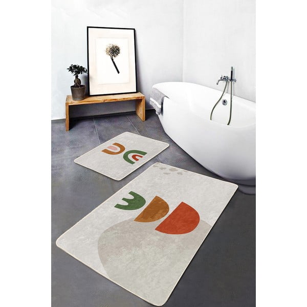 Bež kopalniške preproge v kompletu 2 ks 60x100 cm – Mila Home-image-3