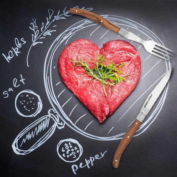 Pribor 2 ks iz nerjavečega jekla v srebrni barvi/v naravni barvi – Orion-image-4