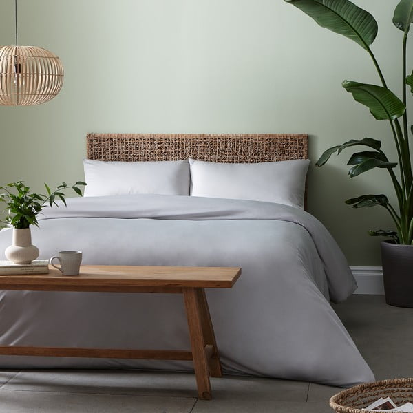 Siva posteljnina 200x200 cm So Soft - Catherine Lansfield-image-1