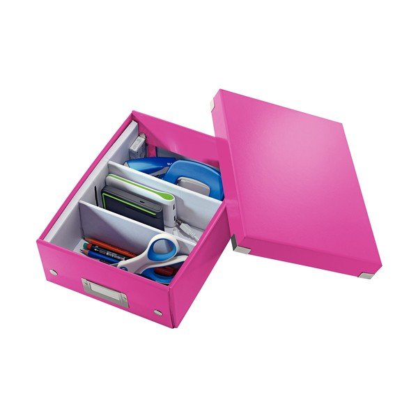 Rožnata škatla z organizatorjem Leitz Click&Store, dolžina 28 cm-image-3