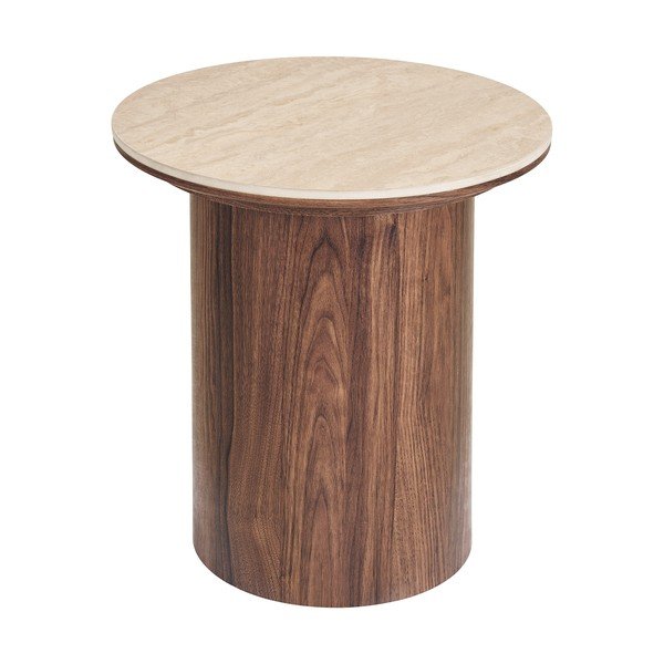 Okrogla stranska mizica s keramično ploščo ø 45 cm Delphi – House Nordic