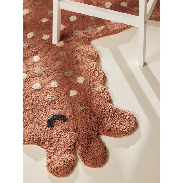 Rjava pralna/ročno tkana bombažna otroška preproga 89x120 cm Snuggle Gino – Hanse Home-image-4