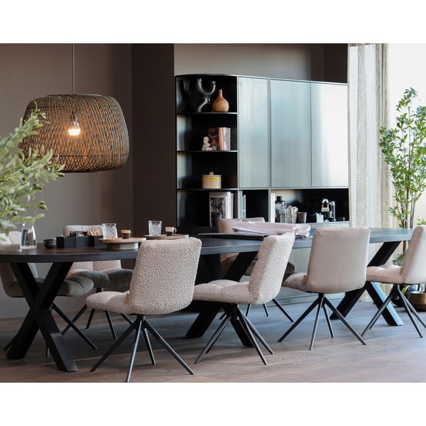 Bež vrtljiv jedilni stol Vinny – WOOOD-image-1