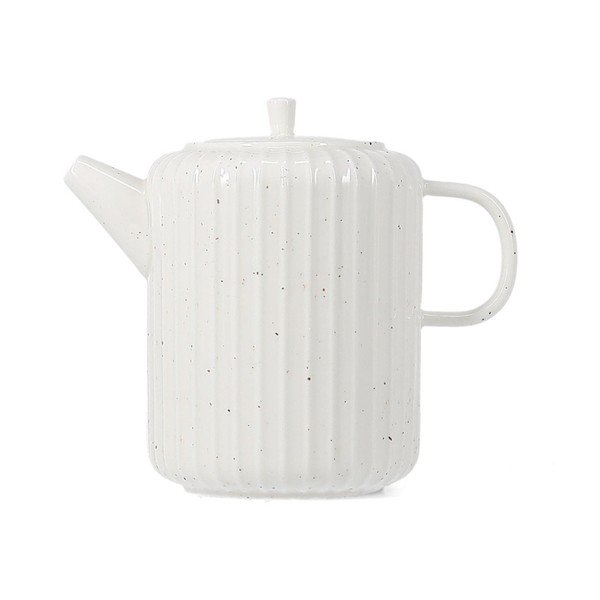 Bel čajnik iz porcelana new bone china 540 ml Ora Gloss – Salt&Pepper
