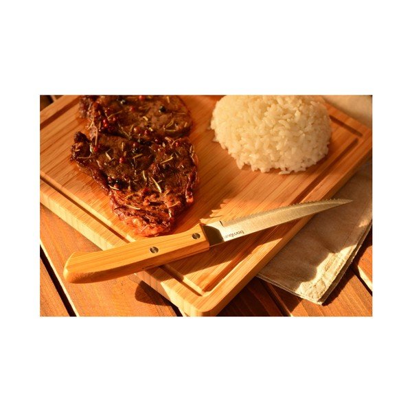 Steak nož z ročajem iz bambusa Bambum Yukon Mix-image-1