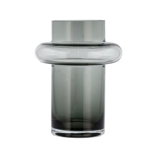 Vaza iz sivega stekla Lyngby Glas Tube, višina 20 cm