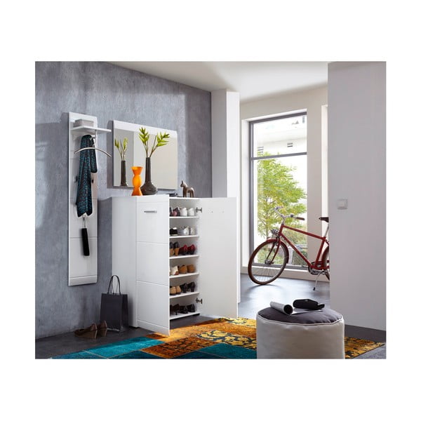 Beli stenski obešalnik s polico Adana - Germania-image-2