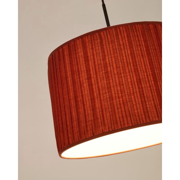 Rdeče tekstilno senčilo ø 50 cm Guash - Kave Home-image-2