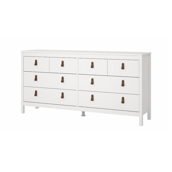 Bela nizka komoda 159x80 cm Madrid – Tvilum