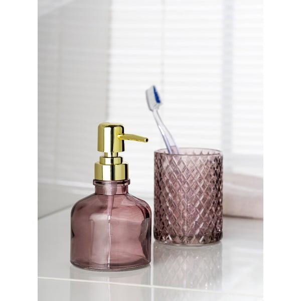 Temno rožnat steklen dozirnik za milo 200 ml Atessa – Wenko-image-2