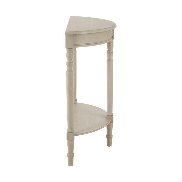 Bež stranska mizica iz masivnega bora 30x80 cm Heritage – Premier Housewares-image-4