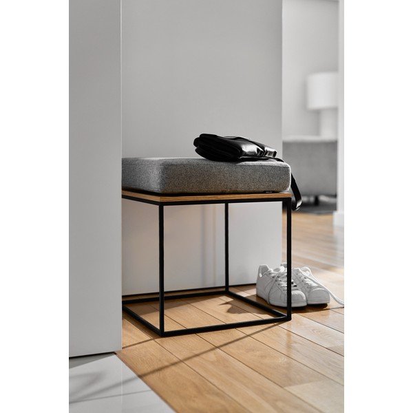 Siv oblazinjen stolček Feo – noo.ma-image-2