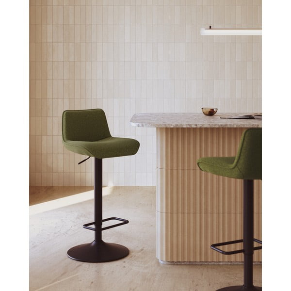 Temno zeleni barski stoli v kompletu 2 ks 103 cm Zenda – Kave Home-image-1