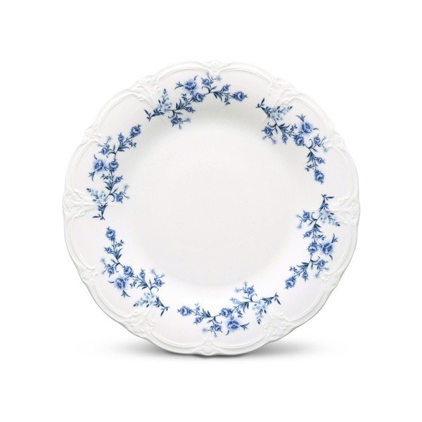 Bel/moder desertni porcelanast krožnik ø 16 cm Retro – BonBistro