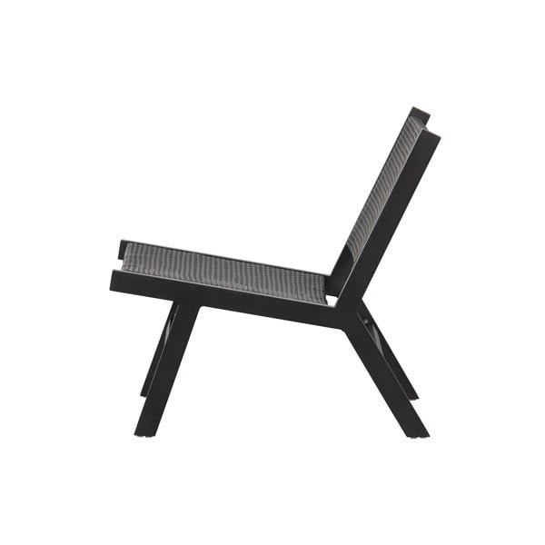 Črn vrtni fotelj WOOOD Puk-image-2