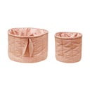 Svetlo rožnate tekstilne otroške škatle za shranjevanje v kompletu 2 ks ø 30x20 cm Bambie Vintage Nude – Lorena Canals