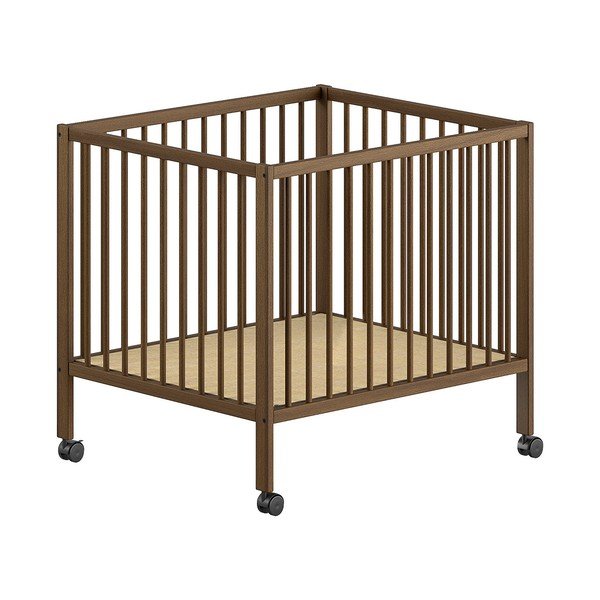 Rjava stajica iz masivne bukve 95x75 cm Dino – Vipack