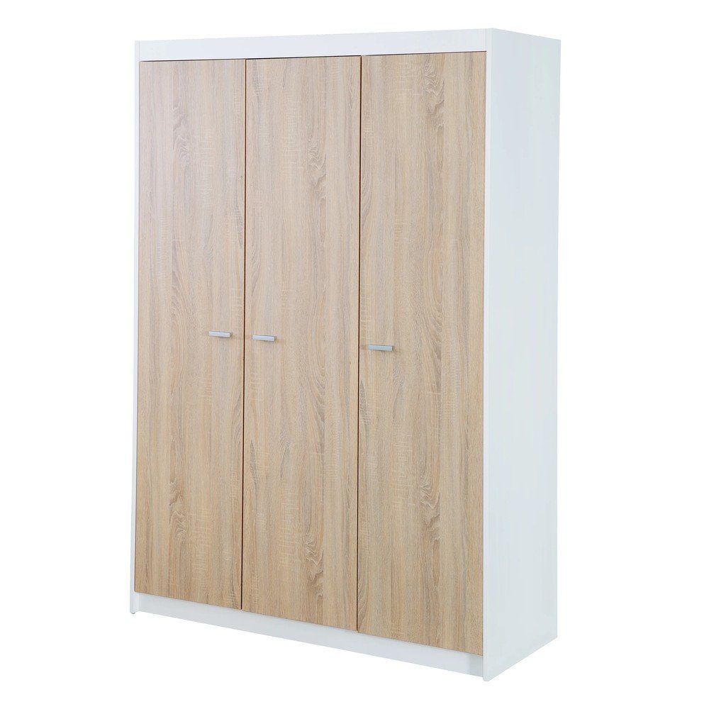 Bela otroška garderobna omara v hrastovem dekorju 131x190 cm Gabriella