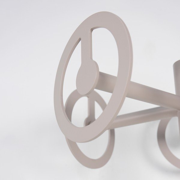 Siv/bež kovinski obešalnik Circle – Spinder Design-image-4