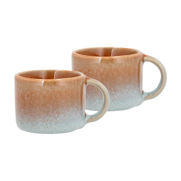 Oranžne lončene skodelice za espresso v kompletu 2 ks  80 ml Styles – Villa Collection