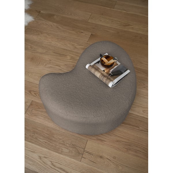 Rjav tabure iz tkanine bouclé Miuf – Miuform-image-3