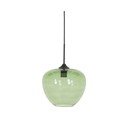Zelena stropna svetilka s steklenim senčnikom ø 30 cm Mayson - Light & Living