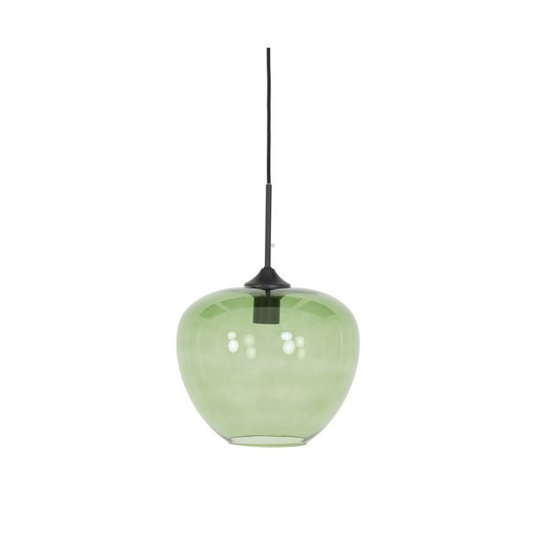Zelena stropna svetilka s steklenim senčnikom ø 30 cm Mayson - Light & Living
