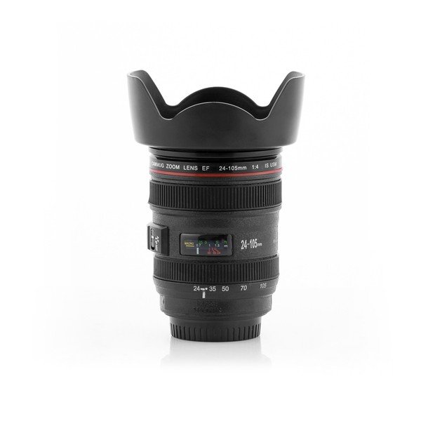 Črn večnamenska potovaln skodelica InnovaGoods Lens, 400 ml-image-3