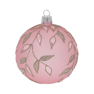 Komplet 3 svetlo roza božičnih okraskov Ego Dekor Ornaments