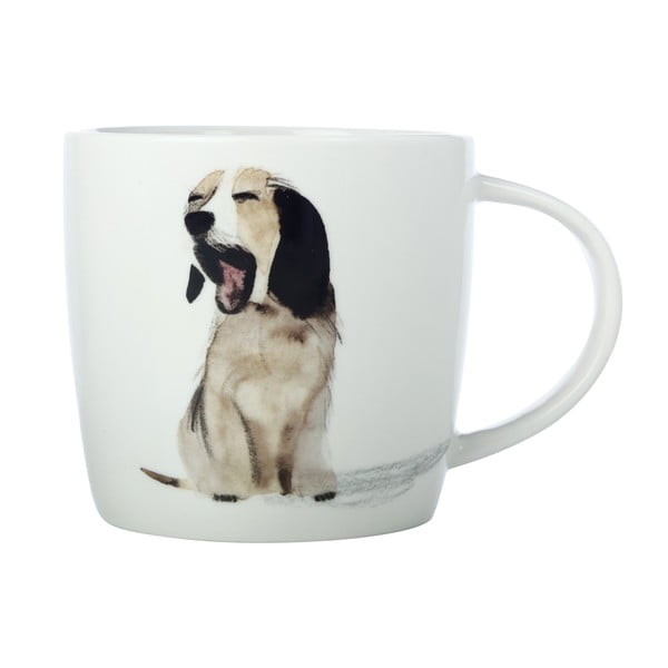 Bela porcelanasta skodelica 400 ml Yawn – Maxwell & Williams
