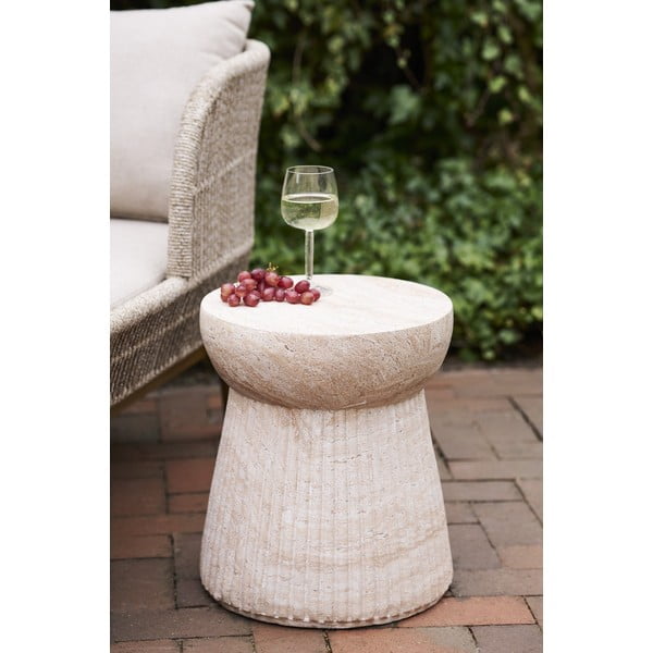 Lončena okrogla vrtna mizica ø 37 cm Bonn – House Nordic-image-2