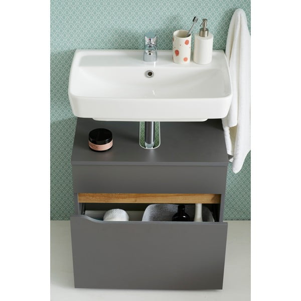 Bela nizka stenska omarica brez umivalnika 60x53 cm Set 857 – Pelipal-image-1