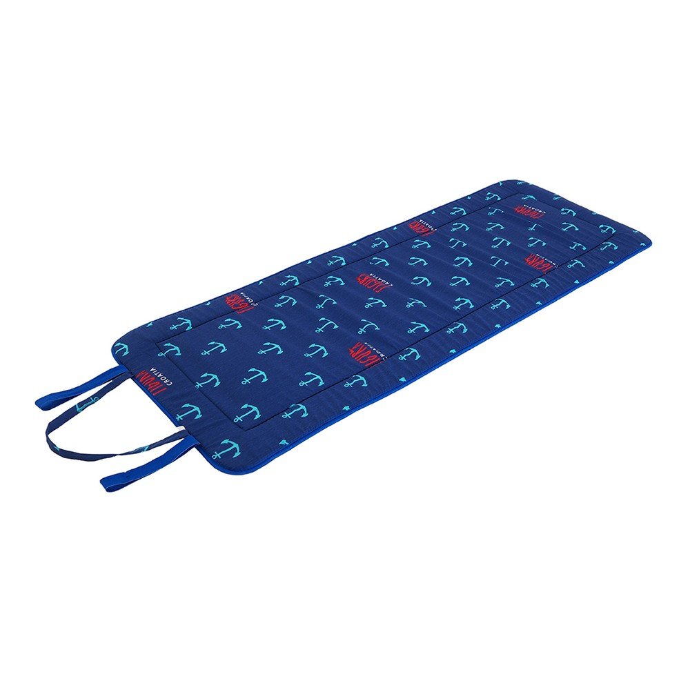 Modra vrtna sedežna blazina za ležalnik 52x148 cm   Anchors